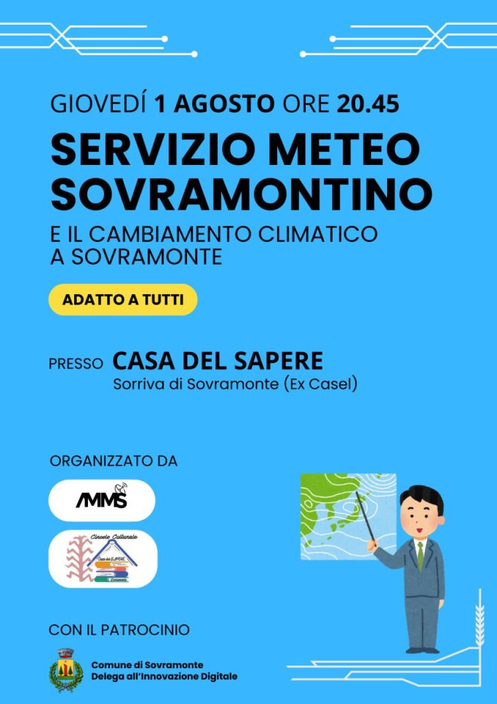 Meteo Sovramonte presenta: Il servizio meteo Sovramontino e il cambiamento climatico di Sovramonte