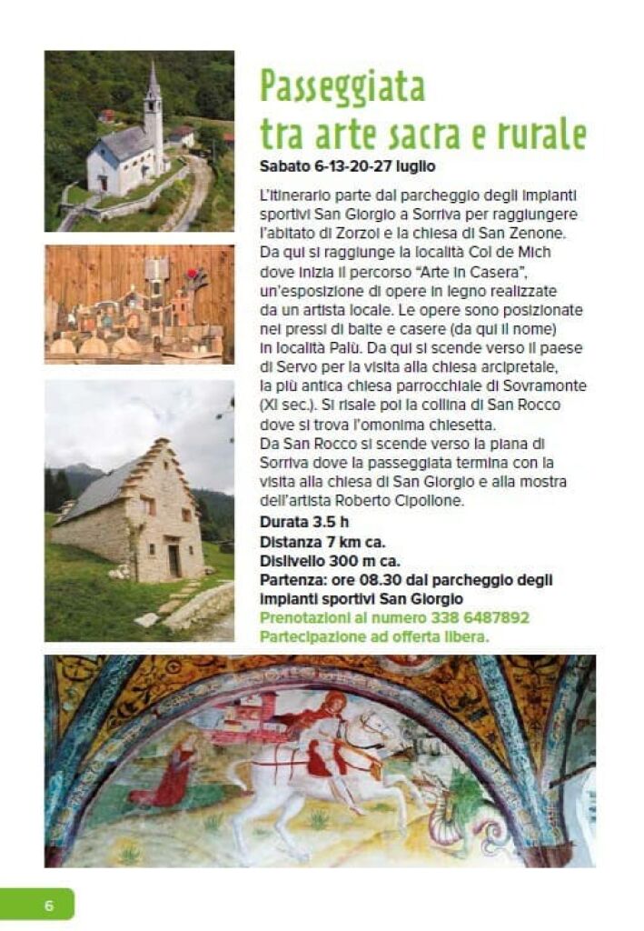 Passeggiata tra arte sacra e rurale a Sovramonte